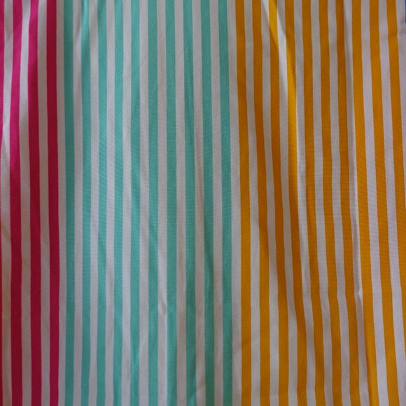 Shein rainbow pink orange blue green stripe batwing top M 6 Medium S SMall SM - Picture 11 of 11